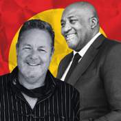 News24 composite featuring Tyron Power and Gayton McKenzie