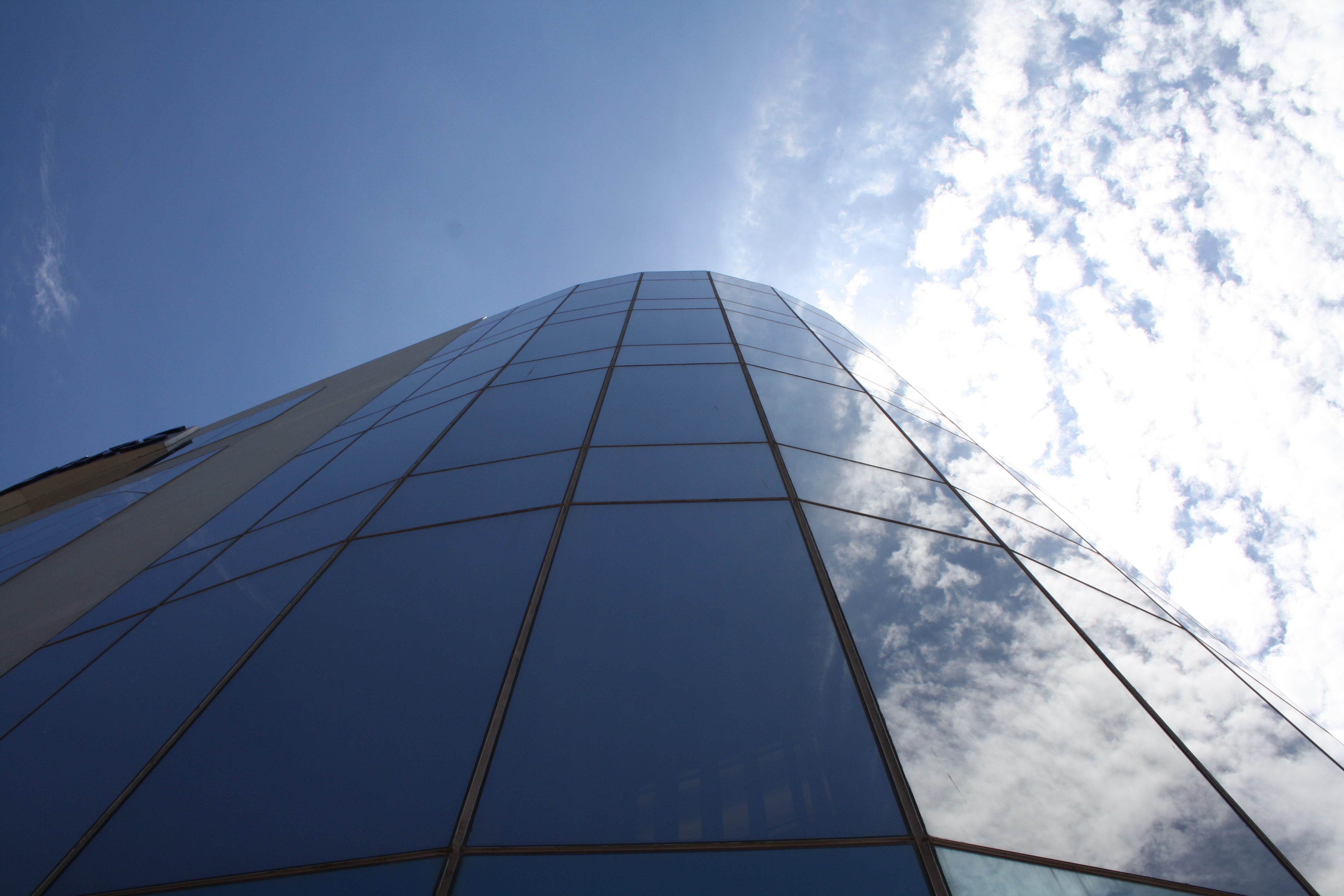 Glass facade of the SARS building in George